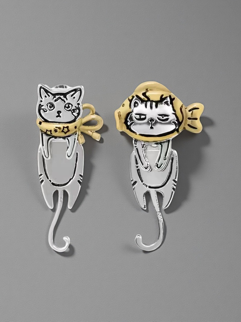 Sterling Silver Cat Ring & Bracelet Set – Cute Animal Jewelry Gift