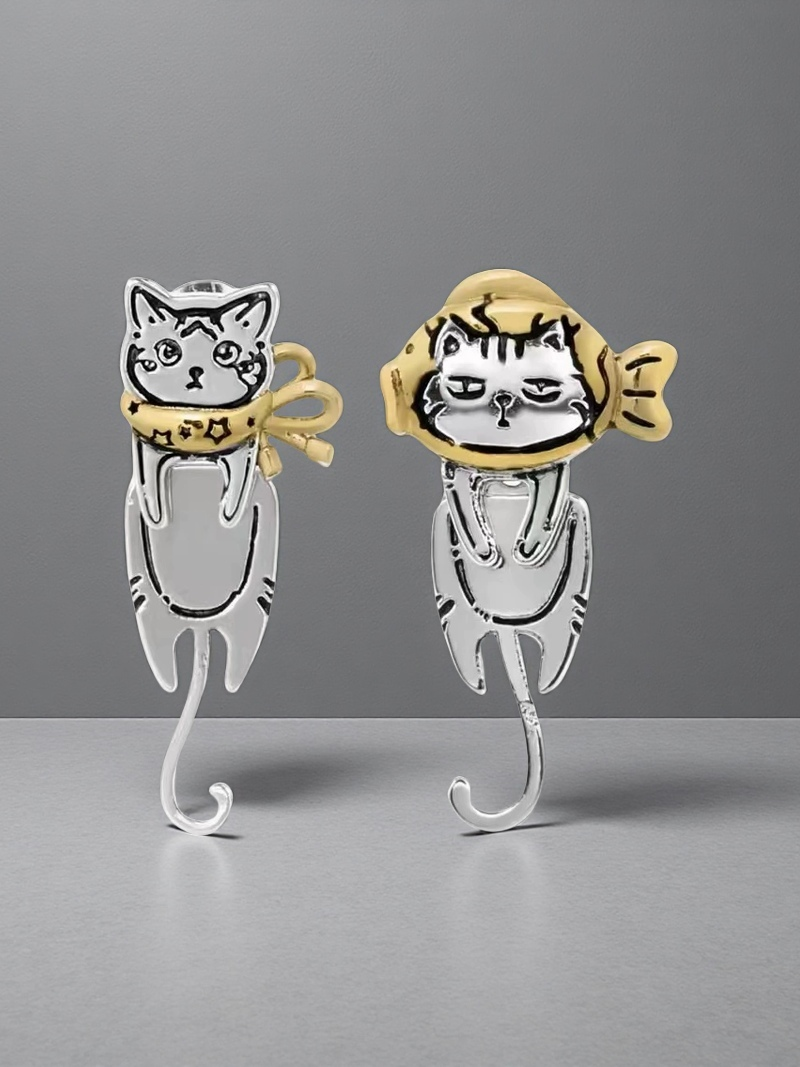 Sterling Silver Cat Ring & Bracelet Set – Cute Animal Jewelry Gift